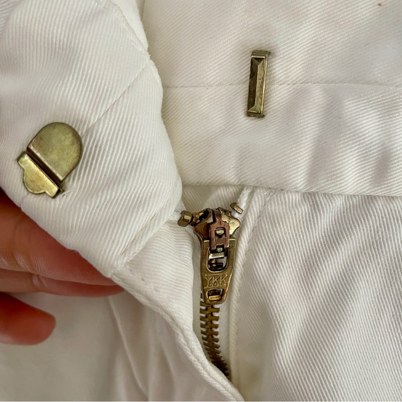 Vintage J Crew twill white chino shorts sz 4 - Picture 5 of 8